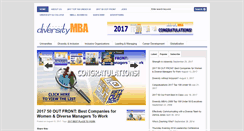 Desktop Screenshot of diversitymbamagazine.com